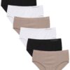 Channo Culotte en Coton pour Femme Taille Haute Élastique et Doux Confortable