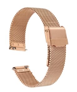 QUARKZMAN bracelets de montre en acier inoxydable 316L | réglable | pour hommes et femmes | style métal | dégagement rap