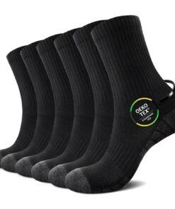 Chaussettes Sport Homme Femme Coton Éponge Lot de 6 Pour Course Tennis Trekking OEKO-TEX STANDARD 100
