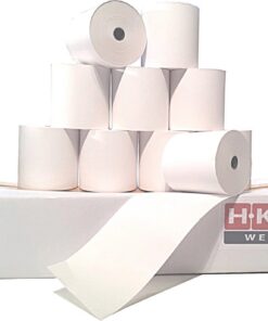 Rouleaux thermiques Mettler 62 mm x 50 m x 12 mm - Lot de 50 pièces - Papier thermique HKR-Welt® fabriqué en Allemagne