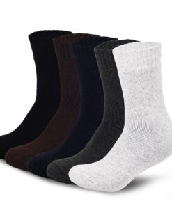 MOSOTECH Chaussettes Chaudes Homme Hiver Taille 39-45 - Respirantes Épaisses Cadeau Homme - Chaussettes Thermiques 5 Pai