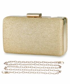 BAIGIO Pochettes de Soirée Scintillantes pour Femmes Épouses Embrayages de Mariage avec Chaîne Détachable pour Occasions