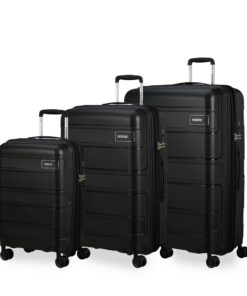 American Tourister Skymax - Valises Ensemble 3 Pièces, Noir (Bleu foncé)