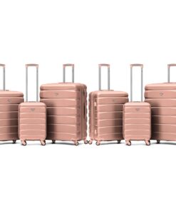 Valise Flight Knight ABS | Poids Léger | Multi-tailles | Compatible Air France et easyJet | Bagages Grande Capacité | 4