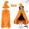 Cape de Magicien Enfant avec Chapeau et Sac Citrouille Halloween=$("#Brand+Core_Keyword") Wizard Cape Costume de Sorcièr