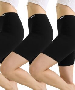 Shorts INNERSY Antifrottement Femme Été CyclismeLot de 3 Coton OEKO-TEX STANDARD 100