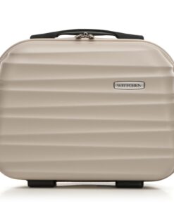 Valise cosmétique WITTCHEN Groove Line Beige Air France Woman Voyage Bagage à Main Trousse de Toilette