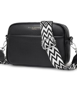 Sac à Bandoulière ABOUME pour Femme en Cuir Véritable, Grande Capacité, Idéal pour la Mode et la Daily Use avec Large Ba
