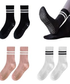 TSHAOUN Femmes Chaussettes De Yoga Antiderapant Coton UK 4-6 | EUR 36-39