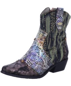 Bottines LAURA VITA Hincnio 20 Bronze pour femme élégantes et confortables en cuir extensible