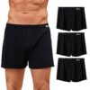 Boxers en coton PUTUO pour homme: lots de 3 sous-vêtements ultra-doux confortables sans étiquette avec bouton avant idea