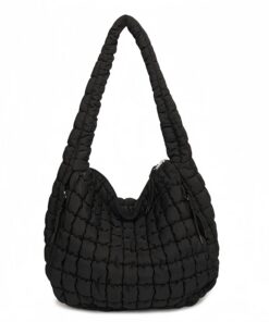 Sac AucuuGrand en Nylon Matelassé pour FemmeMode Décontracté en Duvet pour Sac Fourre-tout
