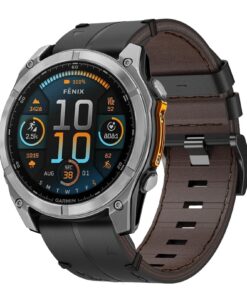 Cuir Bracelet Quick Fit pour Garmin Fenix 7, FEnix 8, FEnix 6, FEnix 6 Pro, FEnix 5, FEnix 5 Plus, Forerunner 945, Forer