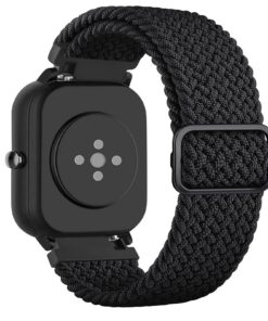 Bracelet en nylon pour Garmin Venu Sq 2 Music - Compatible avec toutes les versions Garmin Venu - Idéal pour la gym - De