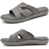KuaiLu Claquette Orthopédique Femelle Mode Lightweight Soutien Plantaire Reglable Confort Yoga et Plage Mules