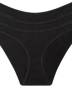 Calvin Klein Ensemble de 3 Maillots de Bain en Coton Élastique pour Femme Calvin Klein 3-Pc Cotton Stretch Bikini Set