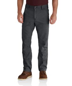 Carhartt Homme Pantalon de Travail en Toile Rugged Flex Confortable avec Poche Double Avant pour Travailleur Industriel,
