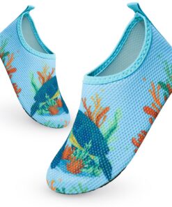 EDOTON Chaussures d'eau Kids Séchage Rapide Antidérapant pour Enfants Plage Piscine Surf Yoga