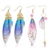 Boucles d'oreilles Hifot Bohème Or Femme Pendantes Papillon Vintage Rose Anniversaire