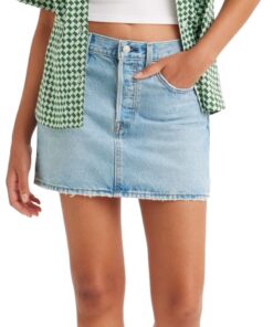 Levi's Icon Skirt Femme en Coton Organic Feminine Skirts USA Organic Cotton Quality Comfortable to Wear Casual and Forma