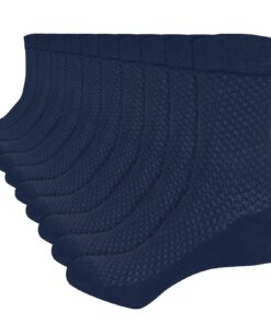 Chaussettes de marche ouhos Lot de 6 paires hommes - Sans odeur - Douces et respirantes - Taille 42-46