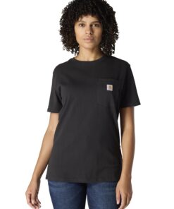 Titre SEO optimisé : Carhartt T-Shirt Femme Blanc Avec Poche Polyesteréseasionnel