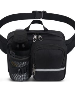 TESELOR Sac Banane Taille Homme Femme | Sac de Randonnée | Randonnée en Plein Air | Ceinture Reglable | Porte Bouteille