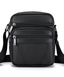 BAGZY Sacoche Homme Cuir Veritable pour Business et Voyage BAGZY Bandoulière Homme Sac Porté Epaule Qualité Premium BAGZ