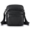 BAGZY Sacoche Homme Cuir Veritable pour Business et Voyage BAGZY Bandoulière Homme Sac Porté Epaule Qualité Premium BAGZ