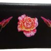 Syl'la Rose Porte-Chequier en Cuir Noir pour Femme Modelle Elegante