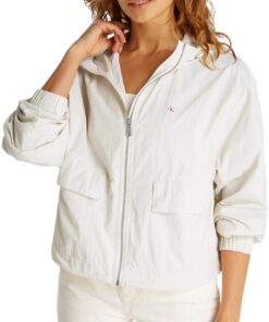 Calvin Klein Veste Coupe-Vent Femme Hiver Chic et Durable | Protection Totale contre le Vent | Taille Élégante et Foncti