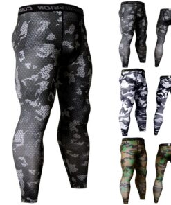 WOXIHUAN Legging Homme Camouflage FonctionnelCompression Sportshedienne de CourseThermiqueHomme