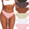 BeReady Lot de 6 sous-vêtements en coton stretch confortables pour femme | Respirant | Idéal pour la gymnastique | Soupl
