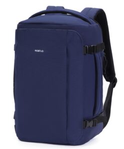 ECOHUB Sac à Dos Voyage Cabine Avion pour Homme et Femme - Léger, Multi-Poches, Ordinateur Portable, PET Recyclé 45x36x2