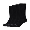 Chaussettes Camano Crew Diabétiques Unisexes en Ligne 4P Mixte - Amélioration Circulation, Absorption Humidité, Washing