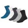 Chaussettes Sport Hautes NAVYSPORT - Lot de 5 Paires Unisex Crew Coton Coussin Confort