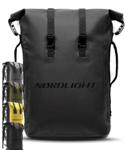 Nordlight | Sac à dos étanche 35l pour pêche et trekking - Avec bandoulière rembourrée et Roll Top