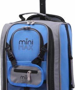 Aerolite Bagage à Main en Cabine 18L pour Ryanair Sac à Dos à Roulettes 40x20x25 cm sous le Siège avec 2 Ans de Garantie