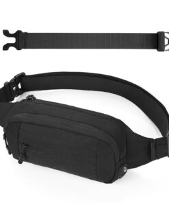 Cozary Sac Banane Homme et Femme - Mode et Pratique pour Le Sport et les Activités en Plein Air - 4 Compartiments avec F