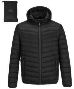 Outdoor Ventures Veste matelassée imperméable pour homme - Thermique et imperméable - Idéale pour le ski - Taille M - Gr