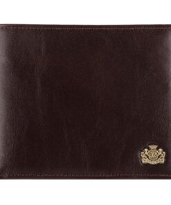 WITTCHEN Portefeuille en Cuir de Grain Marron - Design Horizontale, Taille 13x10.5 cm, Collection Arizona 10-1-262-4