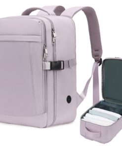 Yankony Sac à Dos Voyage Cabine pour femmes Ryanair Imperméable 24L avec Poche Antivol 14 Pouces Ordinateur Portable