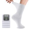 Chaussettes en Bambou SockWaddles pour Femmes et Hommes, Parfaites pour Femmes Enceintes et Personnes Âgées, Usage Quoti