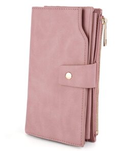 Été UTO Femme Portefeuille Blocage RFID en PU Cuir Grande Capacité Convient aux Portables 5.5''