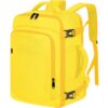Sac à Dos Voyage Cabine ENZOSUM Jaune 20L pour Ryanair Bagage Cabine pour Sous Siège Homme Femme