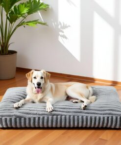 _Pawk Panier Chien Grande Taille XL Coussin Chien Dehoussable Lavable Lit Moelleux Respirant Antidérapant pour Grands Ch