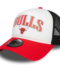 New Era Adjustable Trucker Cap Retro Chicago Bulls Adult Men's Baseball Cap Adjustable Size NBA