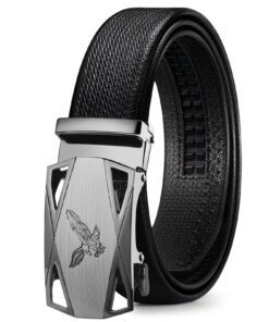 Ceinture ITIEZY Homme en Cuir Automatique sans Trou 35 mm, Réglable pour Costumes et Jeans