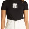 Calvin Klein T-Shirt Print S/S Femme Vintage Design Chic Coupe