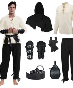 Costume de la Renaissance pour homme | Accessoires complets | Halloween Cosplay Monsanto REN545